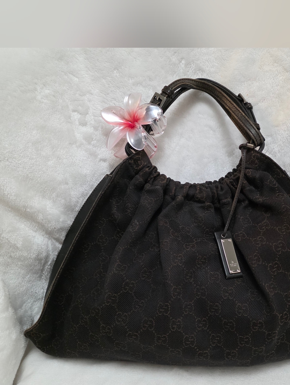 Vintage Gucci GG Monogram Canvas Hobo Bag – Tom Ford Era - Picture 5 of 16